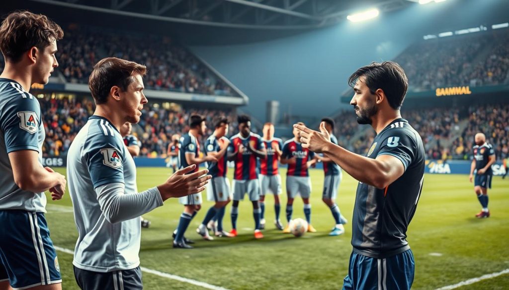 comunicação no futebol