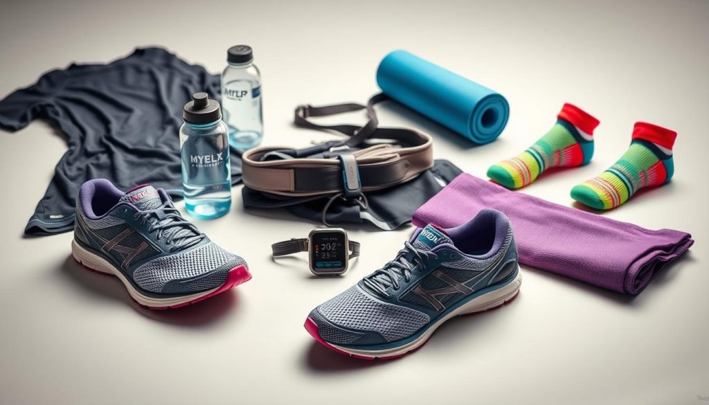 equipamentos para corrida de rua