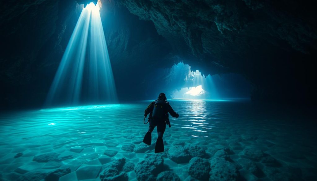 mergulho em cavernas