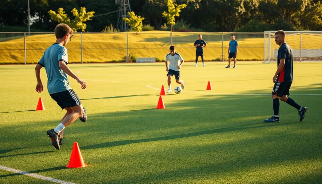 técnicas de treinamento de futebol