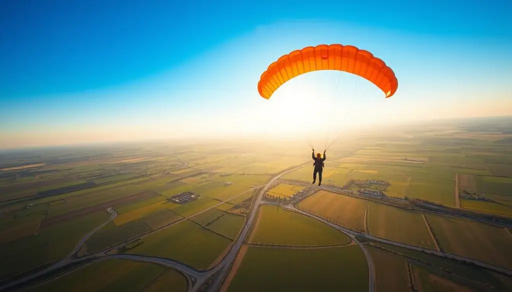 paraquedismo experiência